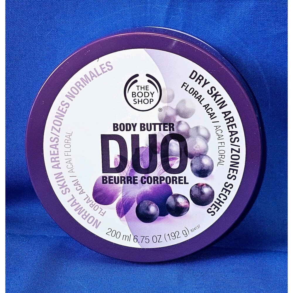 The Body Shop FLORAL ACAI Body Butter Duo Cream Lotion SEALED 6.75oz Discontinue